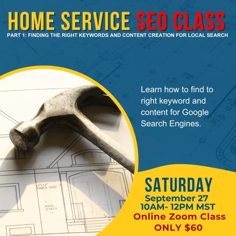 Home Service SEO Class