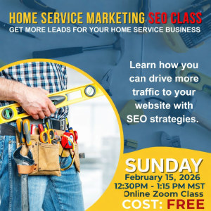 Home service SEO class promotion